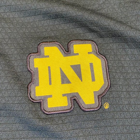 Adidas Notre Dame Fighting Irish Golf Polo Blue Climalite XL - Picture 7 of 8